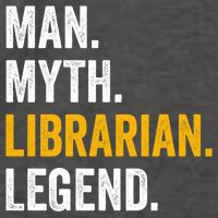 Myth Librarian Legend Library Funny Librarian Gift Vector Backpack