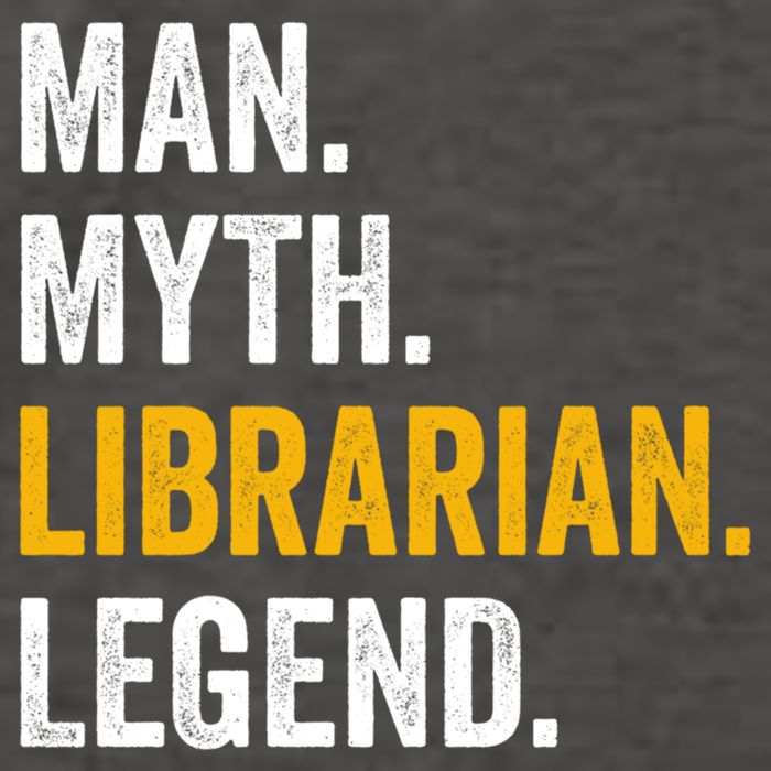Myth Librarian Legend Library Funny Librarian Gift Vector Backpack