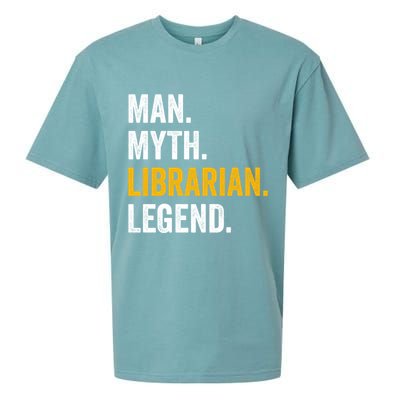 Myth Librarian Legend Library Funny Librarian Gift Sueded Cloud Jersey T-Shirt
