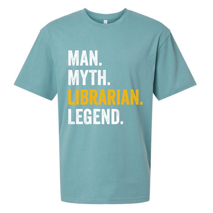 Myth Librarian Legend Library Funny Librarian Gift Sueded Cloud Jersey T-Shirt