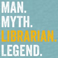 Myth Librarian Legend Library Funny Librarian Gift Sueded Cloud Jersey T-Shirt