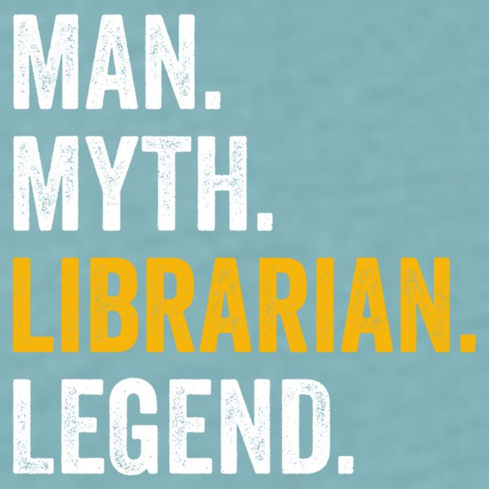 Myth Librarian Legend Library Funny Librarian Gift Sueded Cloud Jersey T-Shirt