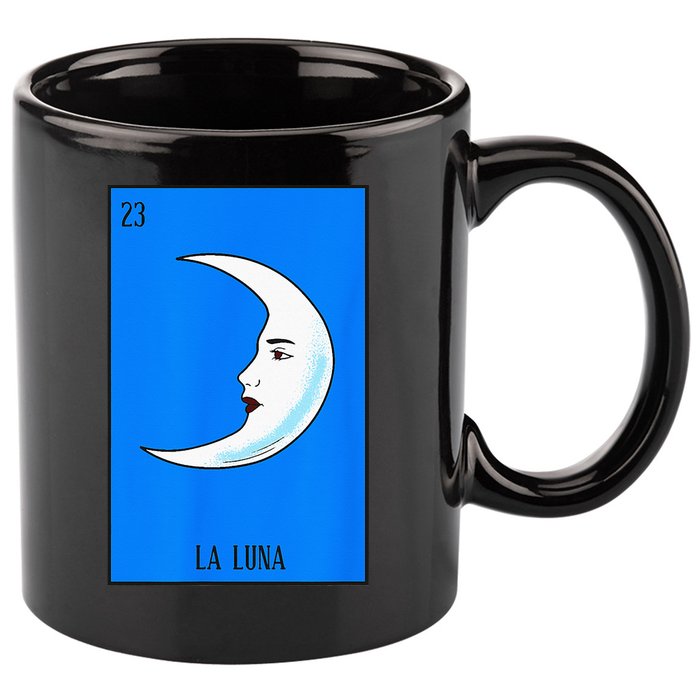 Mexican Lottery La Luna The Moon Game Of Mexico 11oz C Handle Ceramic Mug
