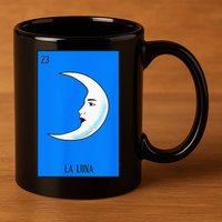 Mexican Lottery La Luna The Moon Game Of Mexico 11oz C Handle Ceramic Mug
