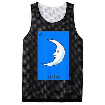 Mexican Lottery La Luna The Moon Game Of Mexico Mesh Reversible Basketball Jersey Tank