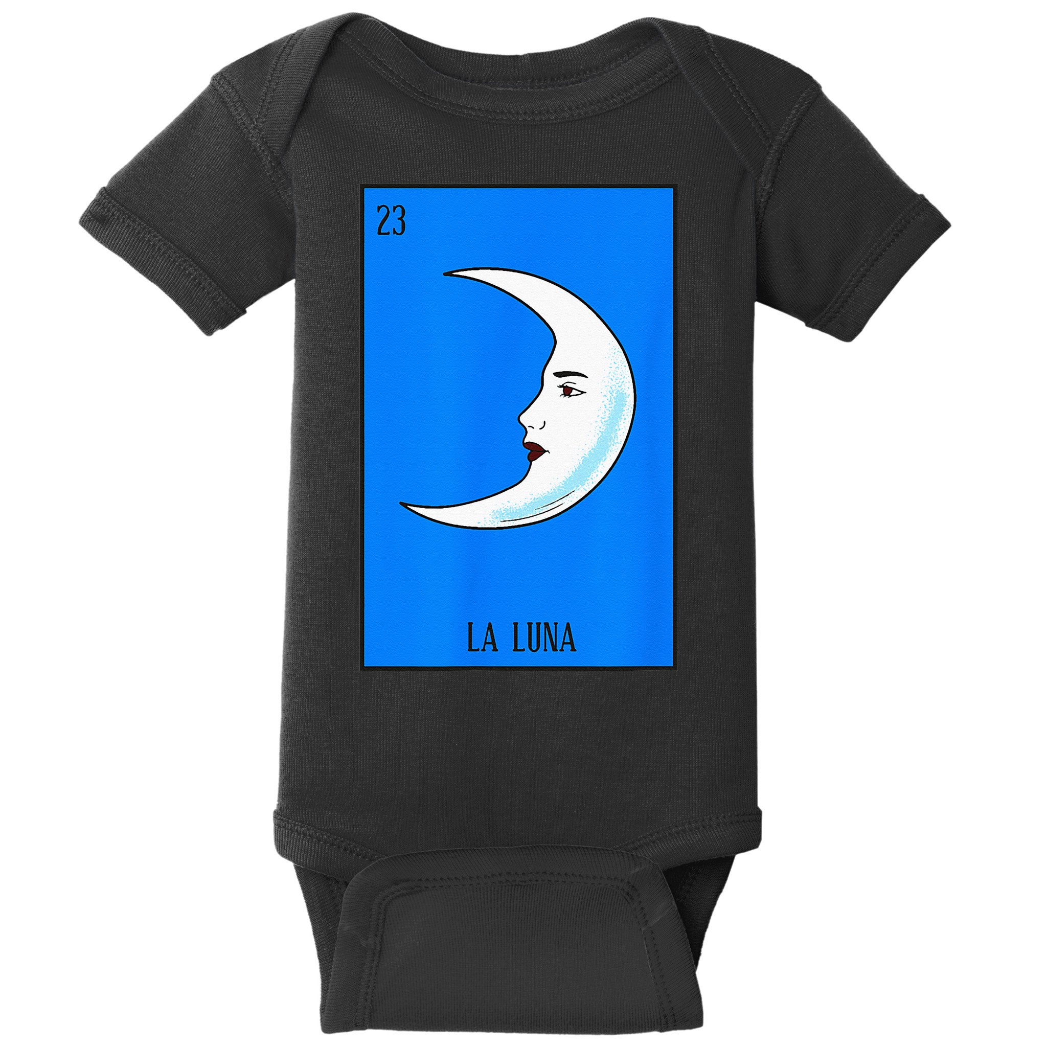 Mexican Lottery La Luna The Moon Game Of Mexico Baby Bodysuit