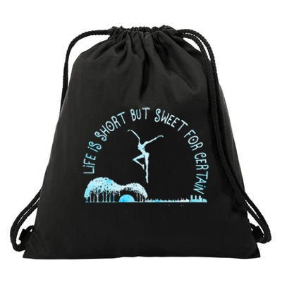 Music Lover Life Is Short But Sweet For Certain Guitar Drawstring Bag