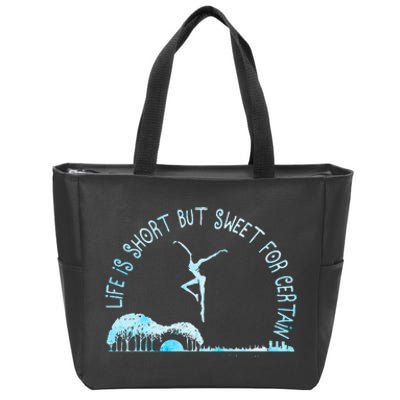 Music Lover Life Is Short But Sweet For Certain Guitar Zip Tote Bag