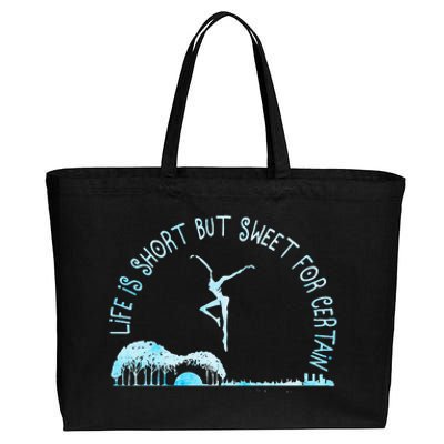 Music Lover Life Is Short But Sweet For Certain Guitar Cotton Canvas Jumbo Tote