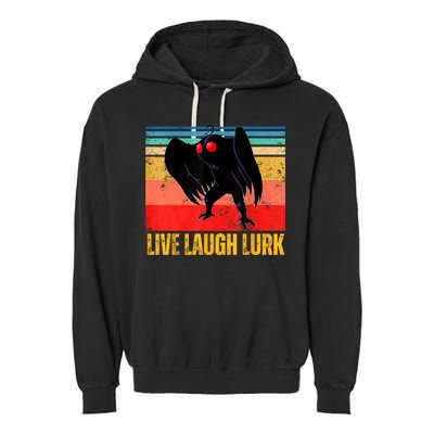 Mothman Live Laugh Lurk Garment-Dyed Fleece Hoodie