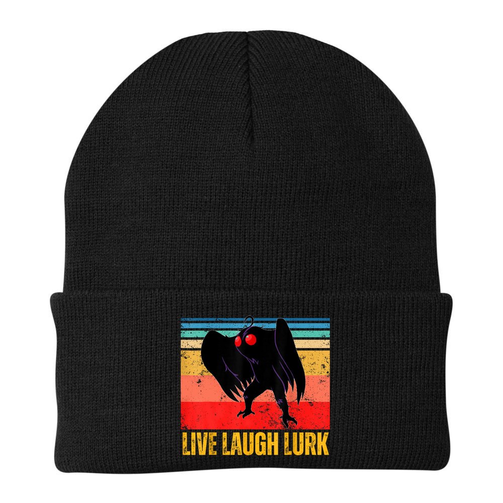 Mothman Live Laugh Lurk Beanie