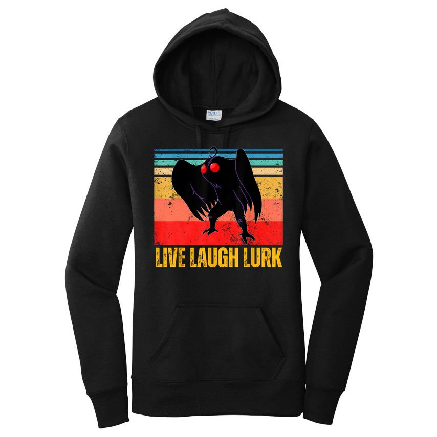 Mothman Live Laugh Lurk Women's Pullover Hoodie