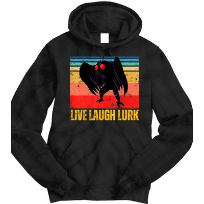 Mothman Live Laugh Lurk Tie Dye Hoodie
