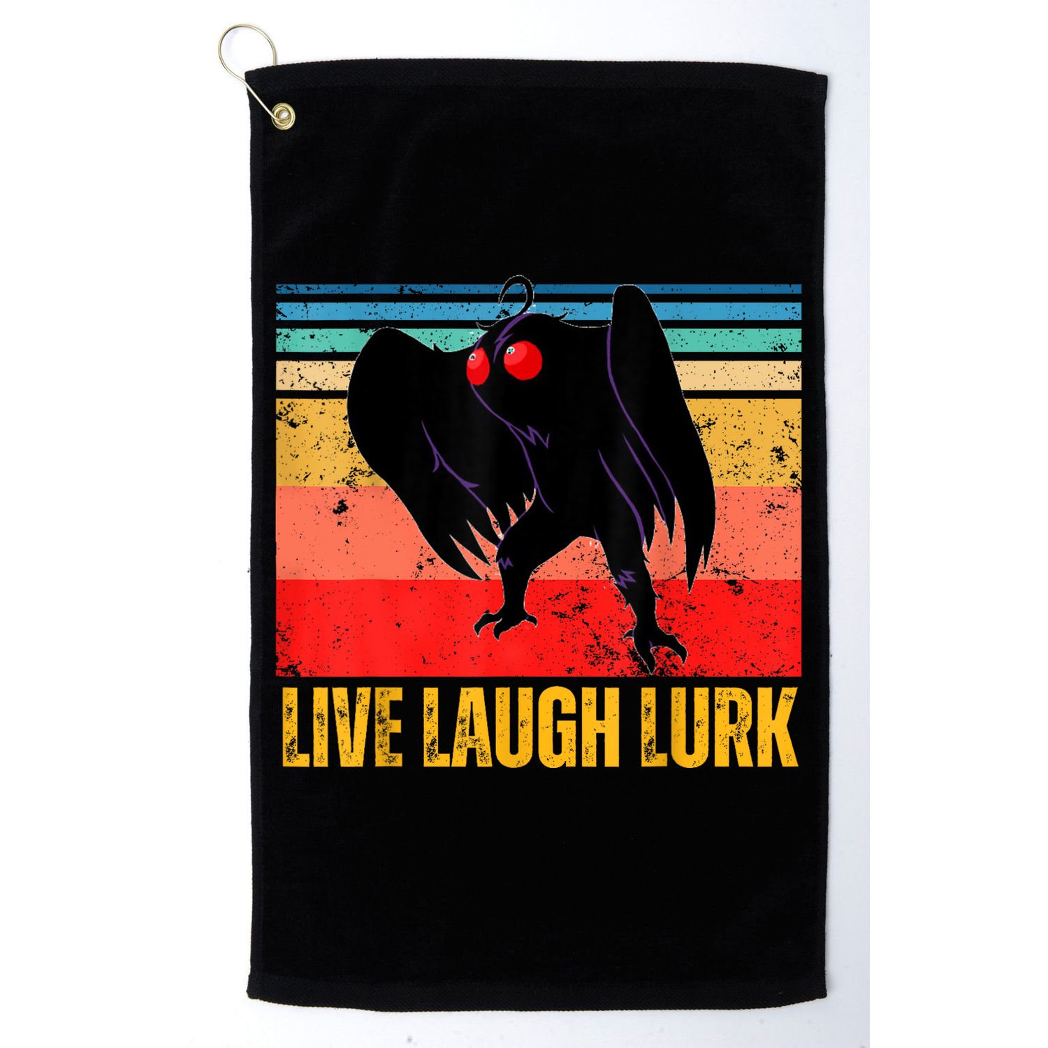Mothman Live Laugh Lurk Golf Towel