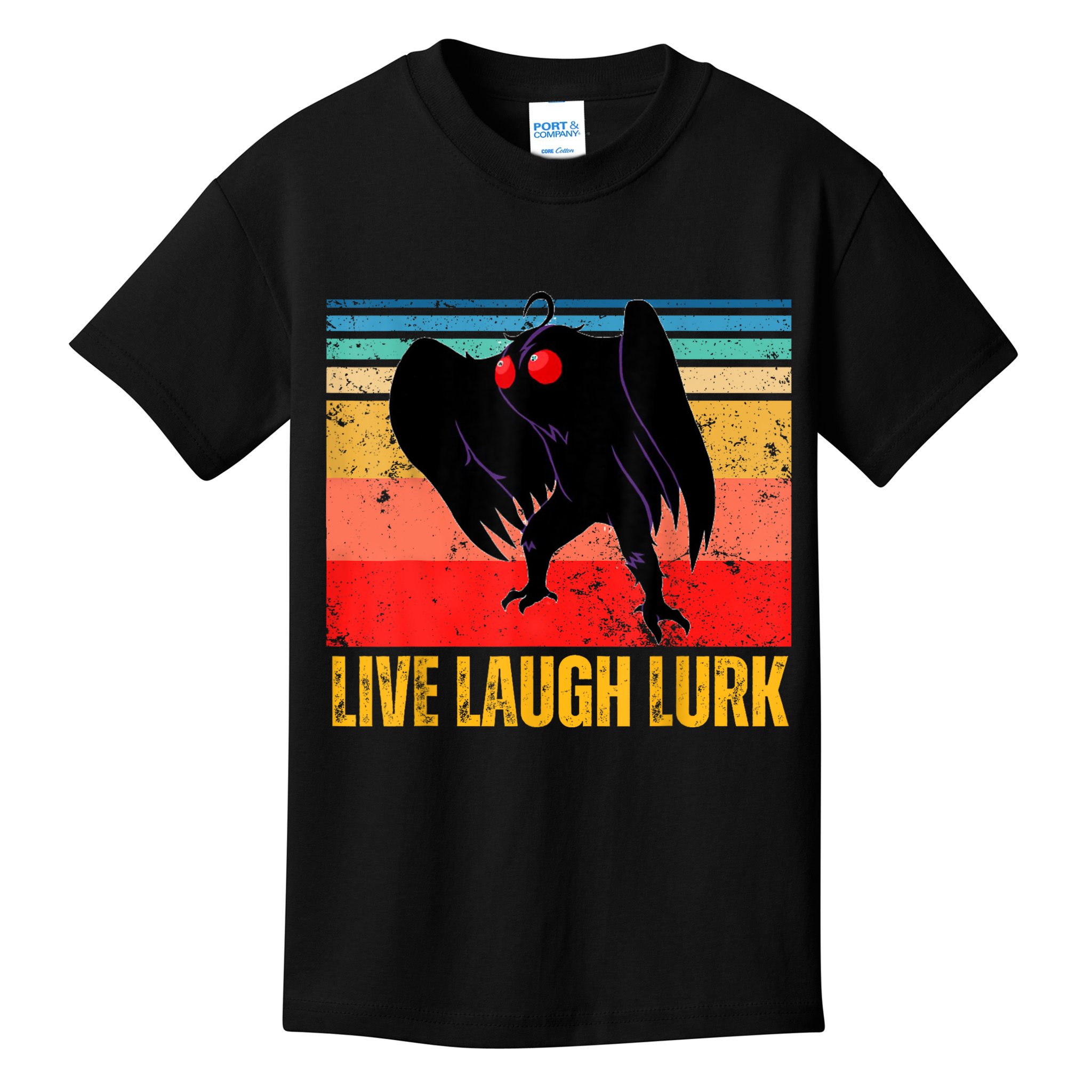 Mothman Live Laugh Lurk Kids T-Shirt