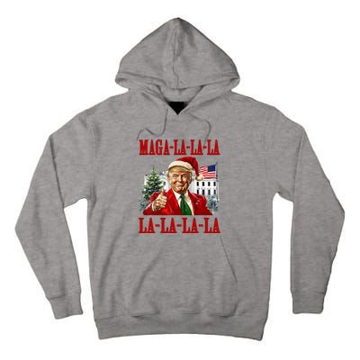 Maga La La La Donald Trump Potus 47 Ugly Christmas Sweater Tall Hoodie