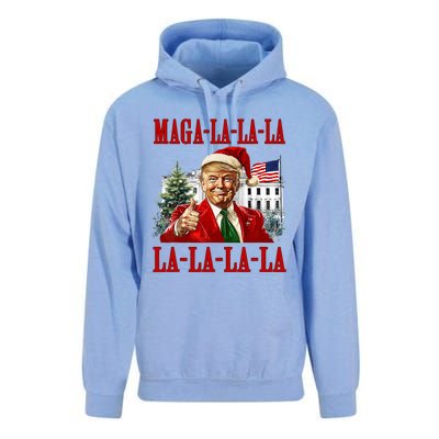 Maga La La La Donald Trump Potus 47 Ugly Christmas Sweater Unisex Surf Hoodie