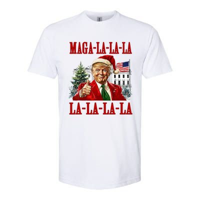 Maga La La La Donald Trump Potus 47 Ugly Christmas Sweater Softstyle CVC T-Shirt