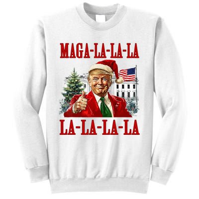 Maga La La La Donald Trump Potus 47 Ugly Christmas Sweater Sweatshirt