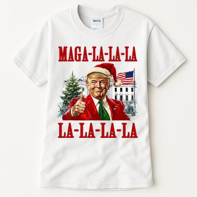 Maga La La La Donald Trump Potus 47 Ugly Christmas Sweater Tall T-Shirt