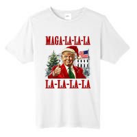 Maga La La La Donald Trump Potus 47 Ugly Christmas Sweater Tall Fusion ChromaSoft Performance T-Shirt