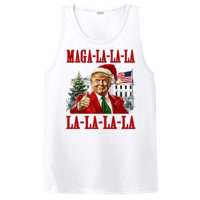 Maga La La La Donald Trump Potus 47 Ugly Christmas Sweater PosiCharge Competitor Tank