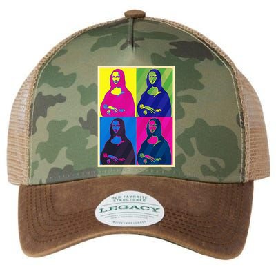 Mona Lisa Leonardo Da Vinci Pop Art Graphic Legacy Tie Dye Trucker Hat