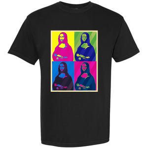 Mona Lisa Leonardo Da Vinci Pop Art Graphic Garment-Dyed Heavyweight T-Shirt