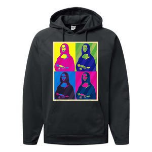 Mona Lisa Leonardo Da Vinci Pop Art Graphic Performance Fleece Hoodie