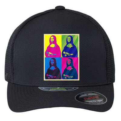 Mona Lisa Leonardo Da Vinci Pop Art Graphic Flexfit Unipanel Trucker Cap
