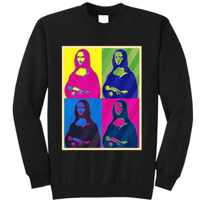 Mona Lisa Leonardo Da Vinci Pop Art Graphic Sweatshirt