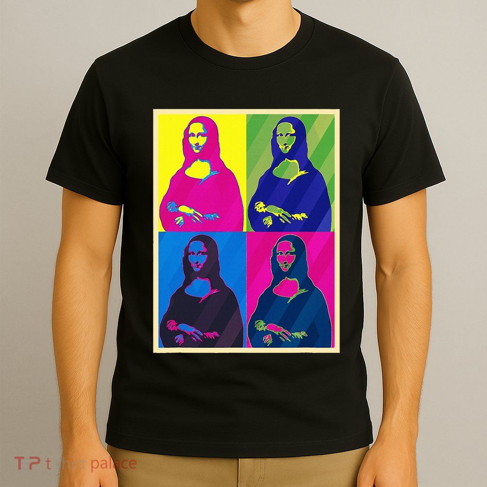 Mona Lisa Leonardo Da Vinci Pop Art Graphic T-Shirt