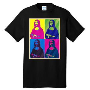 Mona Lisa Leonardo Da Vinci Pop Art Graphic Tall T-Shirt