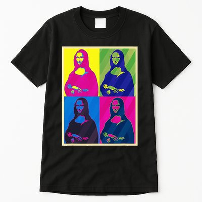 Mona Lisa Leonardo Da Vinci Pop Art Graphic Tall T-Shirt