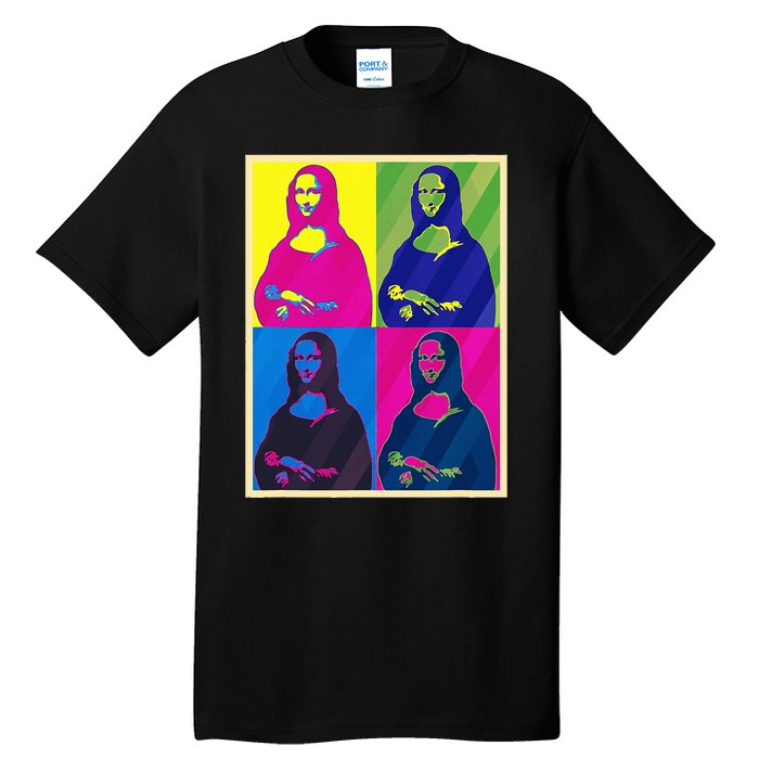 Mona Lisa Leonardo Da Vinci Pop Art Graphic Tall T-Shirt