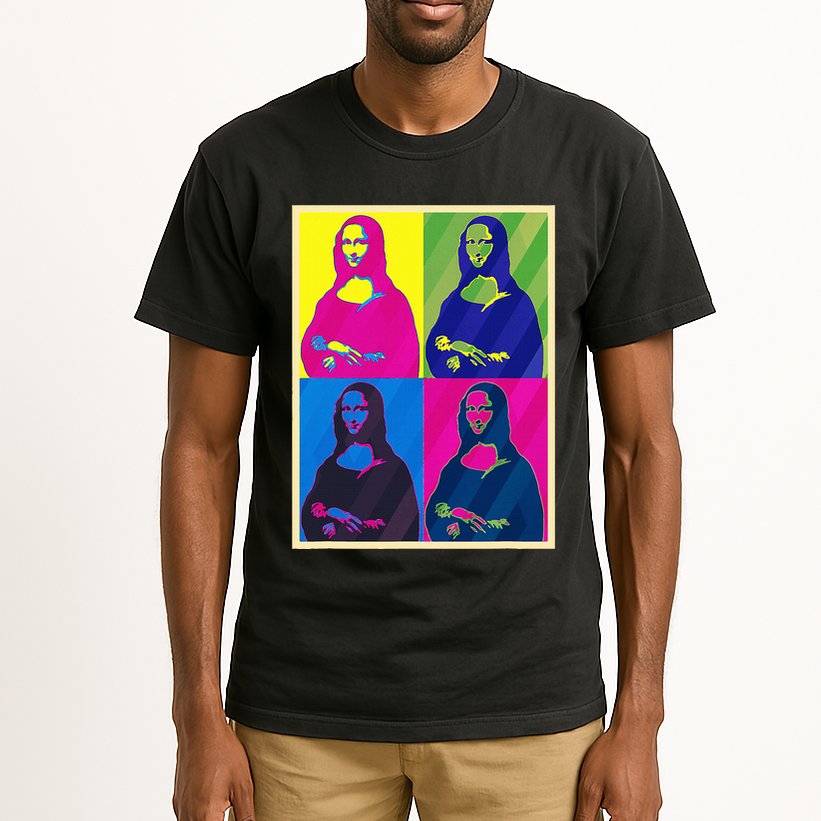 Mona Lisa Leonardo Da Vinci Pop Art Graphic Tall T-Shirt