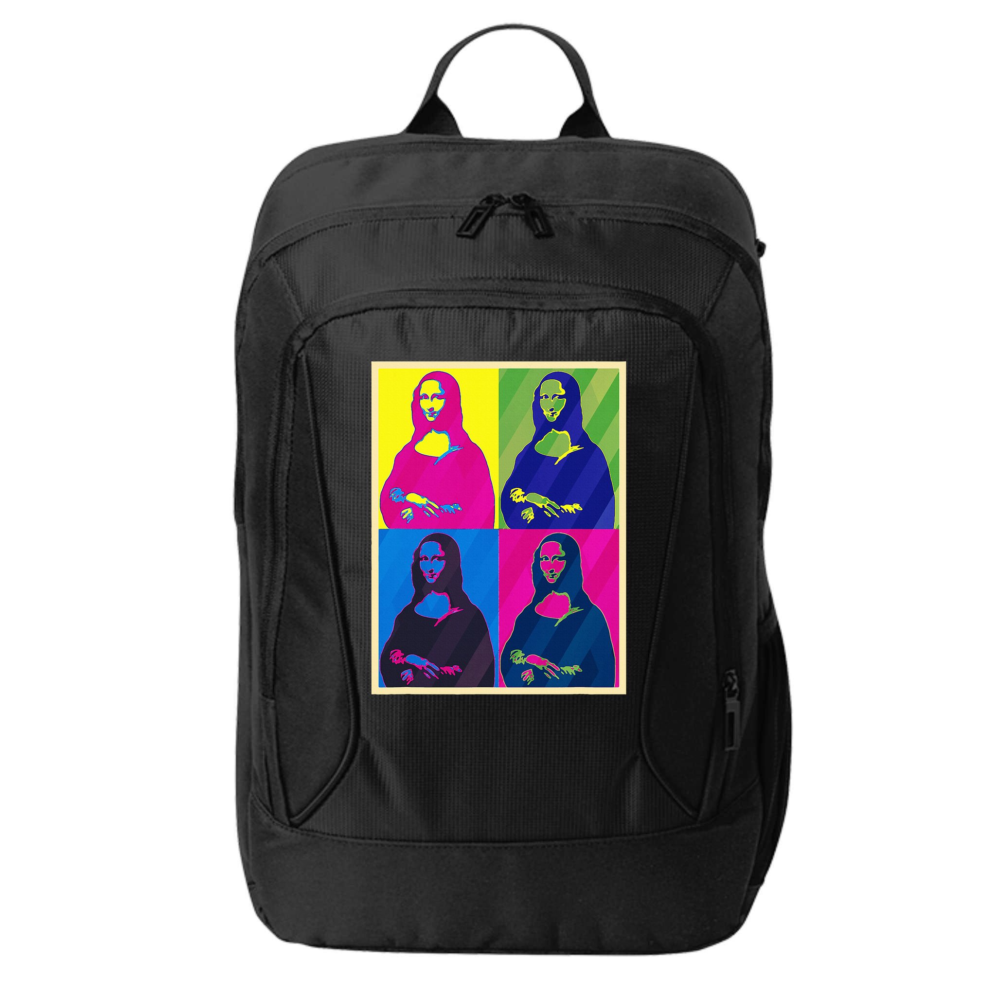 Mona Lisa Leonardo Da Vinci Pop Art Graphic City Backpack