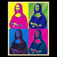 Mona Lisa Leonardo Da Vinci Pop Art Graphic Impact Tech Backpack