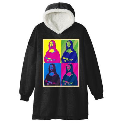 Mona Lisa Leonardo Da Vinci Pop Art Graphic Hooded Wearable Blanket