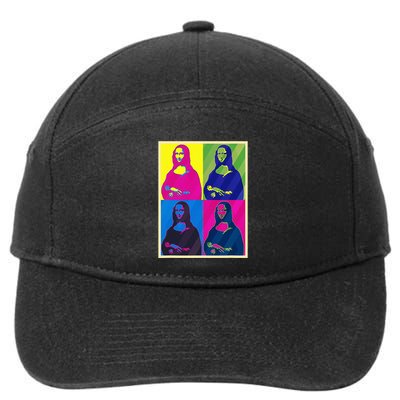 Mona Lisa Leonardo Da Vinci Pop Art Graphic 7-Panel Snapback Hat