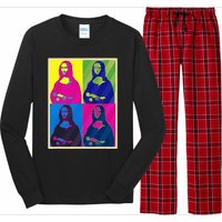 Mona Lisa Leonardo Da Vinci Pop Art Graphic Long Sleeve Pajama Set