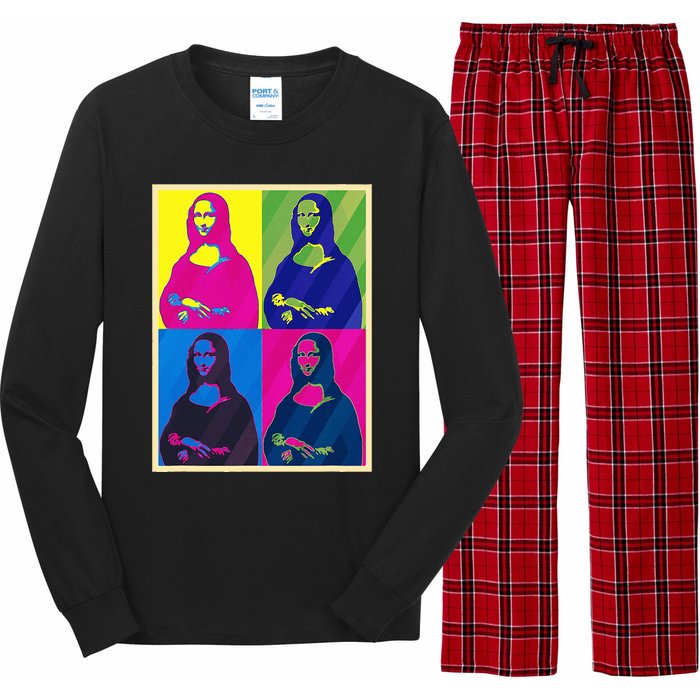 Mona Lisa Leonardo Da Vinci Pop Art Graphic Long Sleeve Pajama Set