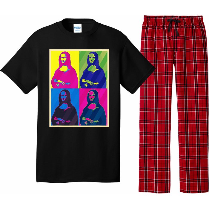 Mona Lisa Leonardo Da Vinci Pop Art Graphic Pajama Set