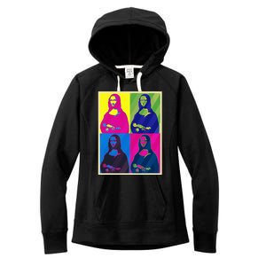 Mona Lisa Leonardo Da Vinci Pop Art Graphic Women's Fleece Hoodie