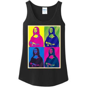 Mona Lisa Leonardo Da Vinci Pop Art Graphic Ladies Essential Tank