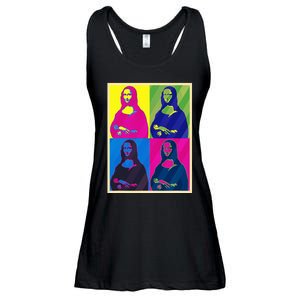 Mona Lisa Leonardo Da Vinci Pop Art Graphic Ladies Essential Flowy Tank