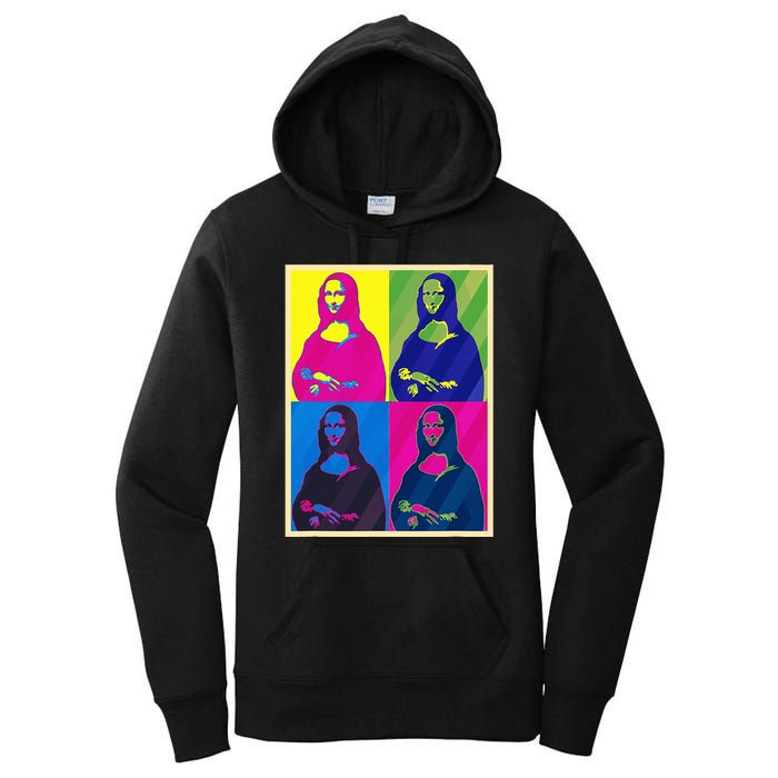 Mona Lisa Leonardo Da Vinci Pop Art Graphic Women's Pullover Hoodie