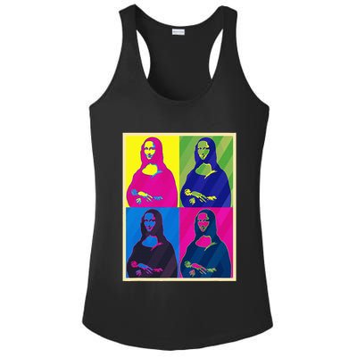 Mona Lisa Leonardo Da Vinci Pop Art Graphic Ladies PosiCharge Competitor Racerback Tank