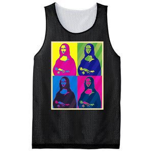 Mona Lisa Leonardo Da Vinci Pop Art Graphic Mesh Reversible Basketball Jersey Tank