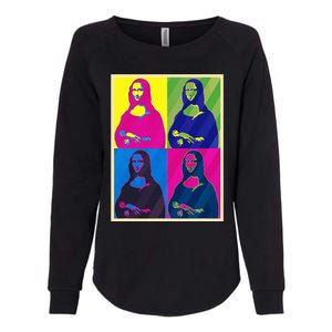 Mona Lisa Leonardo Da Vinci Pop Art Graphic Womens California Wash Sweatshirt